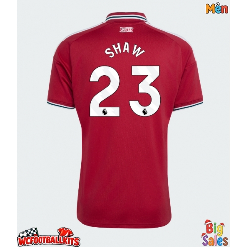 Manchester United Luke Shaw #23 Replica Home Stadium Shirt 2026-27 Short Sleeve